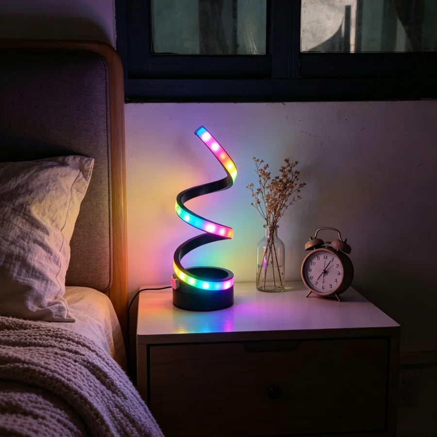 RGB Spiral Gaming Table Lamp