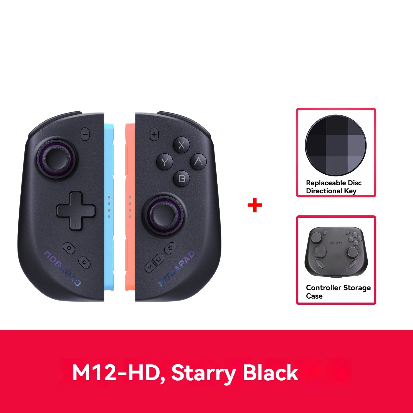 MOBAPAD M12HD Switch 2 Joy Con Controller TMR Air Joystick No Drift HD Rumble Wireless Gamepad For Nintendo Switch NS2 With NFC