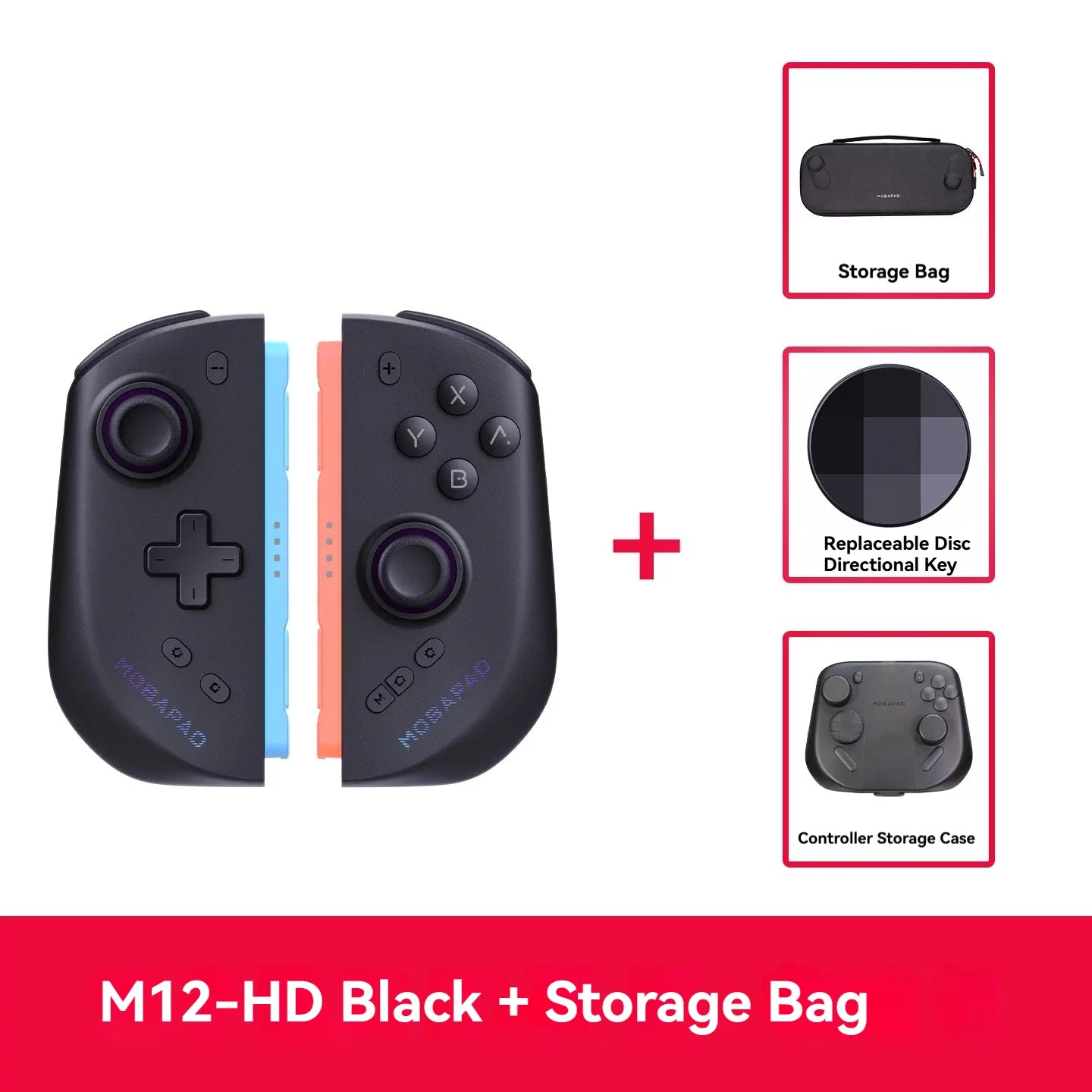 MOBAPAD M12HD Switch 2 Joy Con Controller TMR Air Joystick No Drift HD Rumble Wireless Gamepad For Nintendo Switch NS2 With NFC