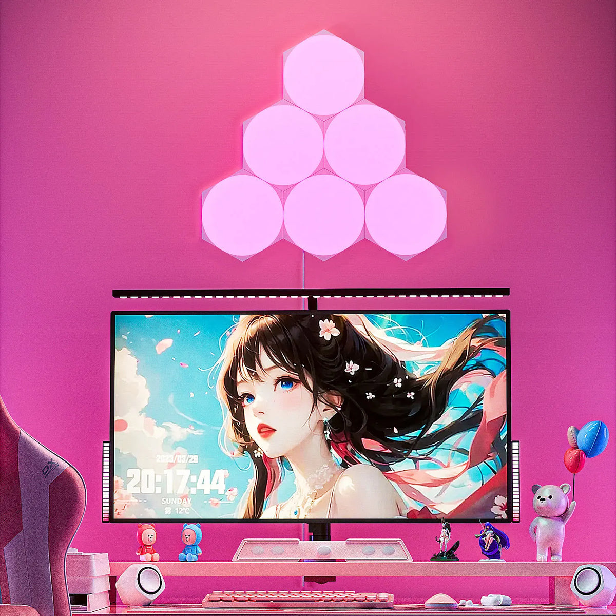 RGB Hexagon Quantum Light Panels
