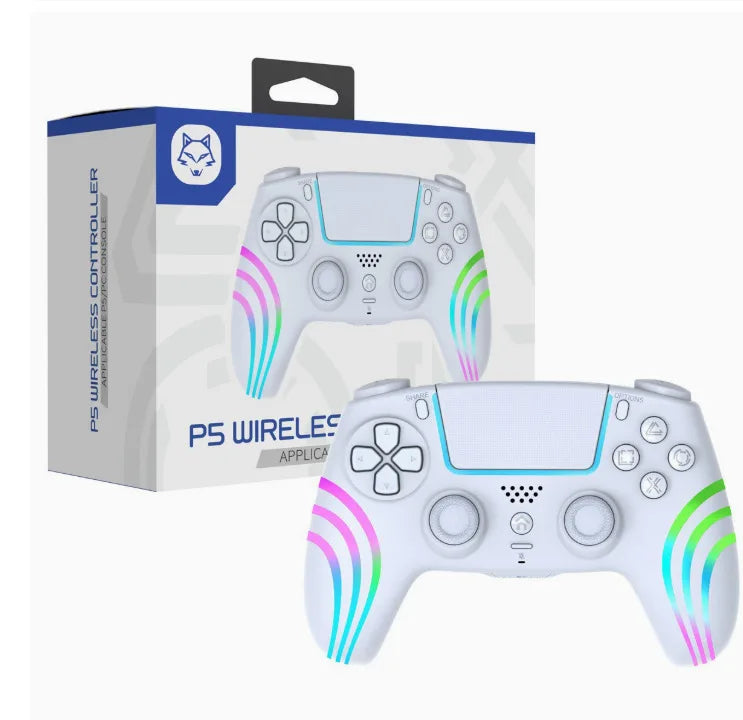 PS5 Bluetooth gamepad, Hall linear trigger, wireless controller with RGB light 1000mAh battery life, custom programming