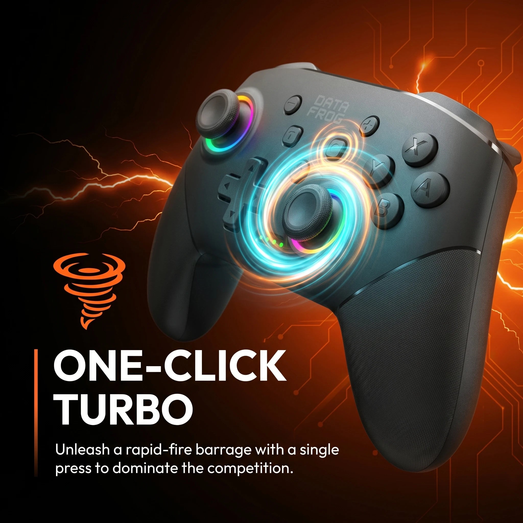 Wireless Gaming Controller Dual Shock Gamepad for Switch PC Android iOS Ergonomic Handle with Phone Clip and Joystick Accessory