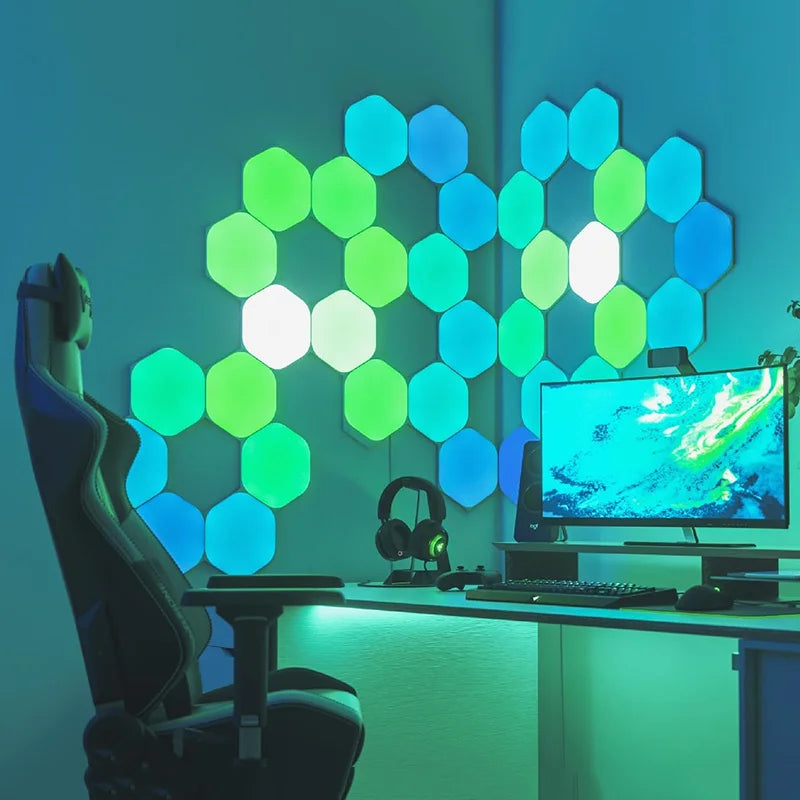 RGB Hexagon Quantum Light Panels