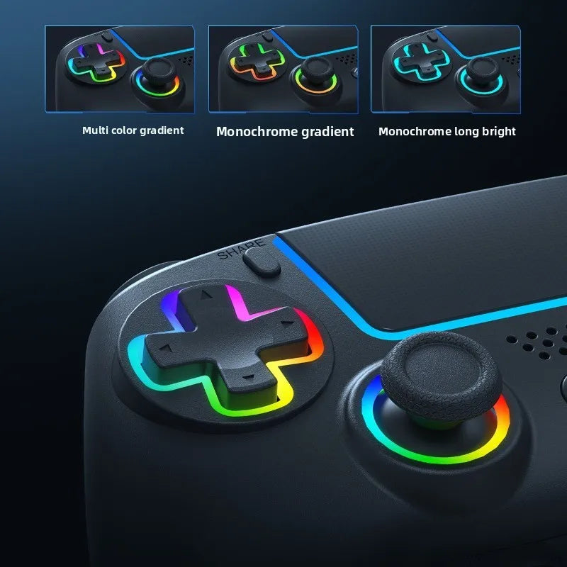 PS5 Bluetooth gamepad, Hall linear trigger, wireless controller with RGB light 1000mAh battery life, custom programming