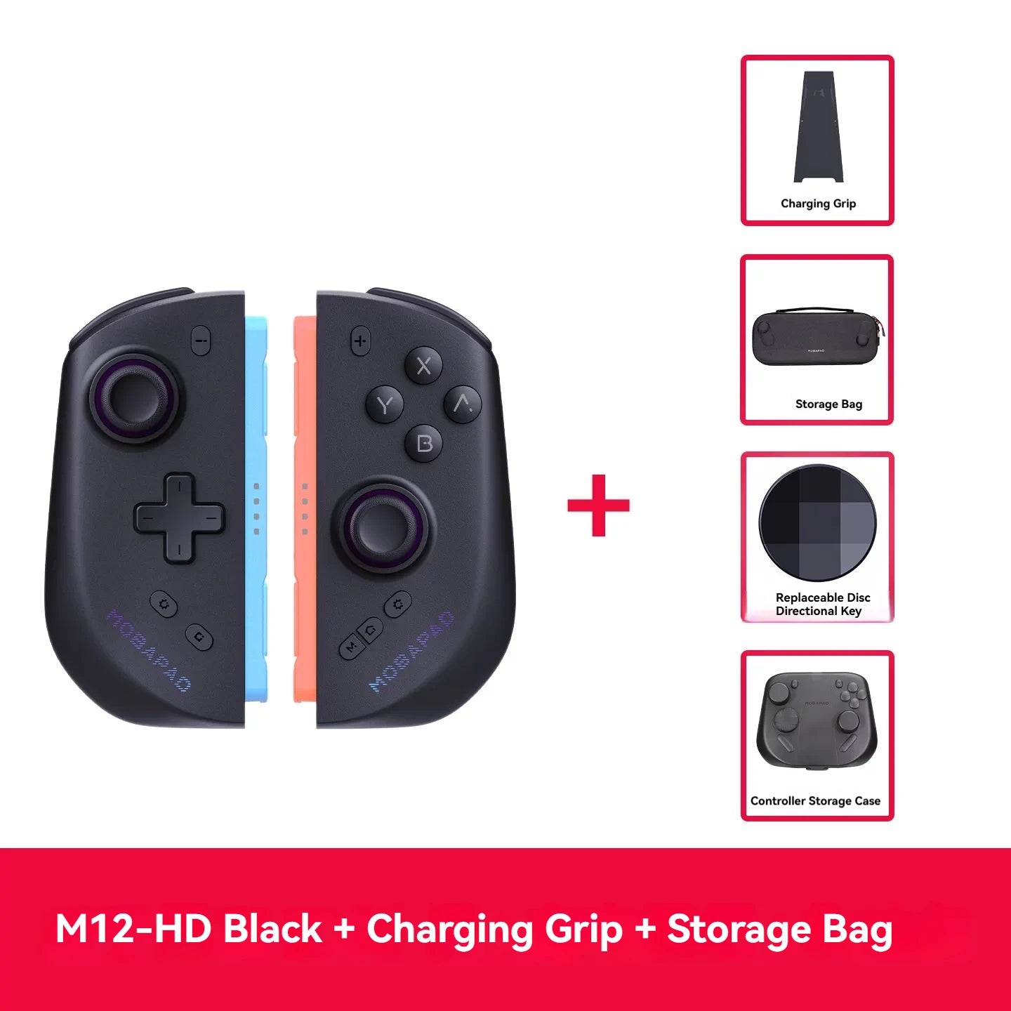 MOBAPAD M12HD Switch 2 Joy Con Controller TMR Air Joystick No Drift HD Rumble Wireless Gamepad For Nintendo Switch NS2 With NFC