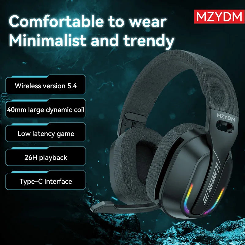 MZYDM B500 RGB Wireless Gaming Headset