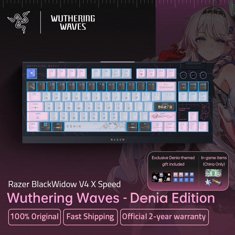 Razer BlackWidow V4 Tenkeyless Keyboard For E-sports Razer x Wuthering Waves Denia Edition