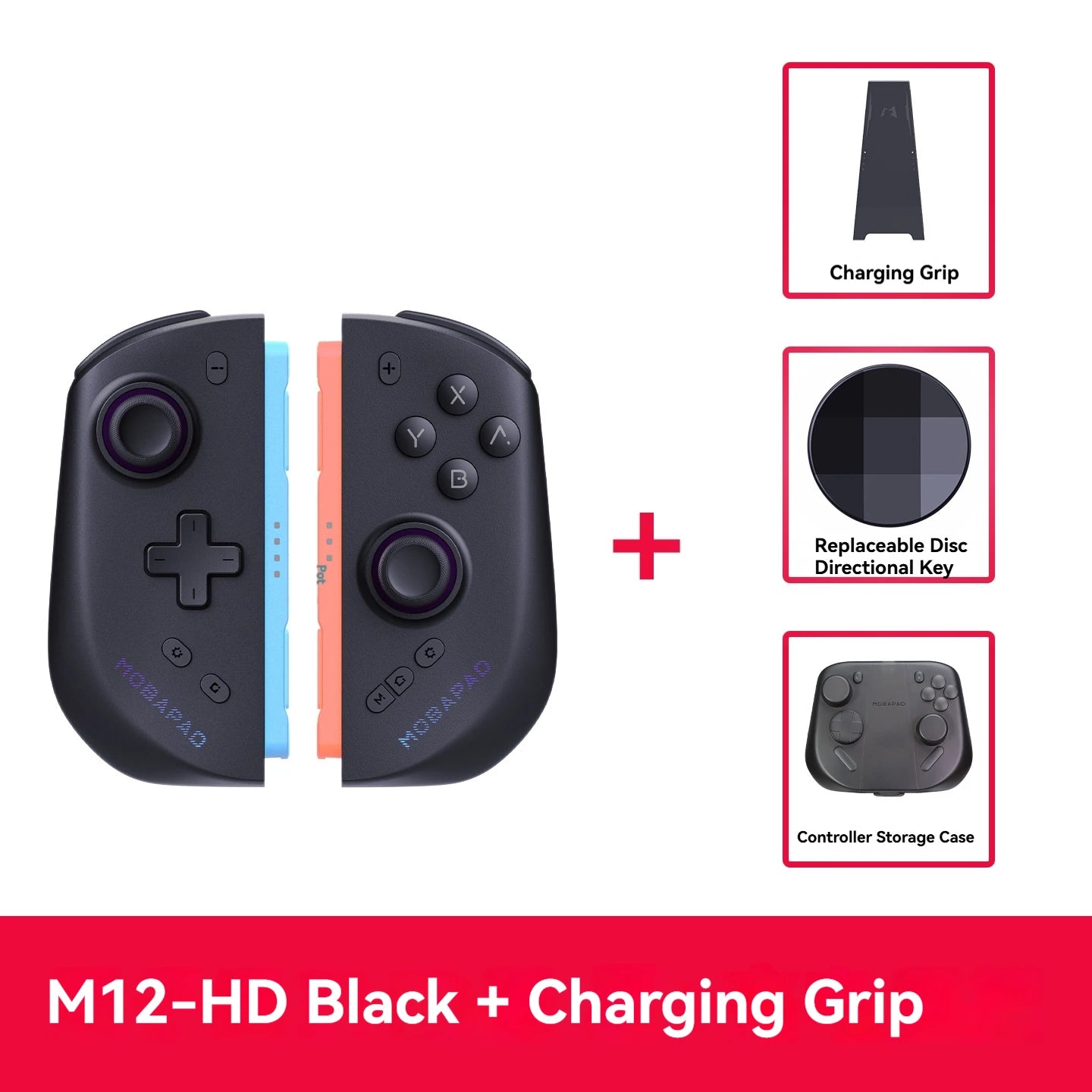 MOBAPAD M12HD Switch 2 Joy Con Controller TMR Air Joystick No Drift HD Rumble Wireless Gamepad For Nintendo Switch NS2 With NFC