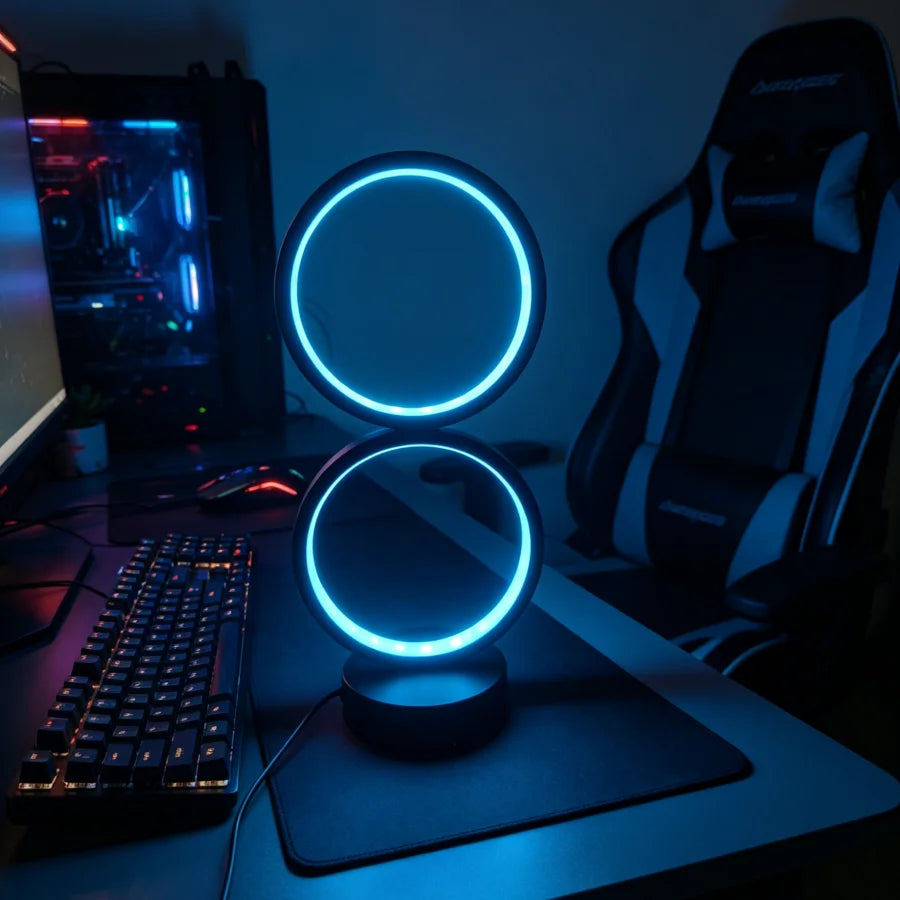 RGB Double Circle Table Lamp